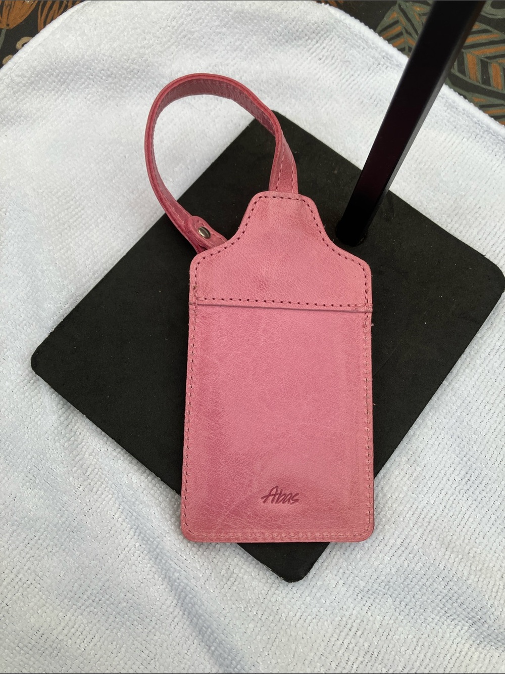 Abas Pink Luggage Tag